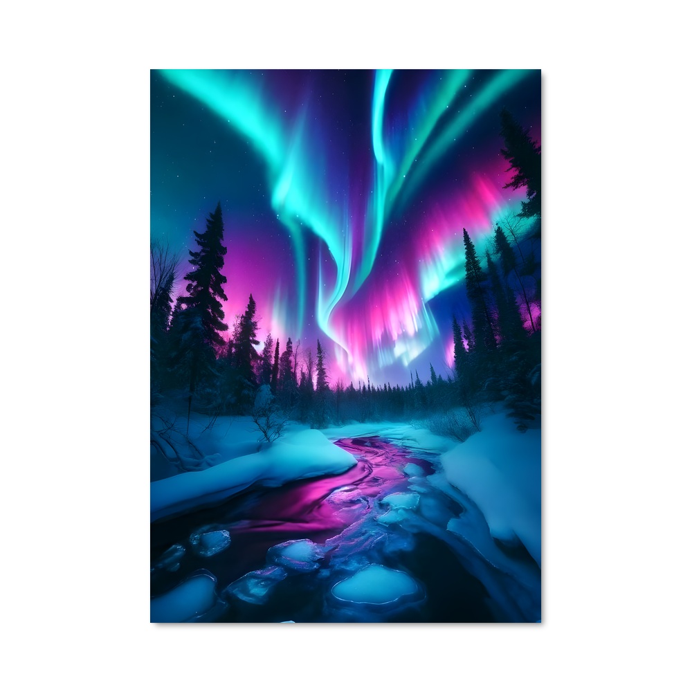 Poster Aurora boréale envoûtante